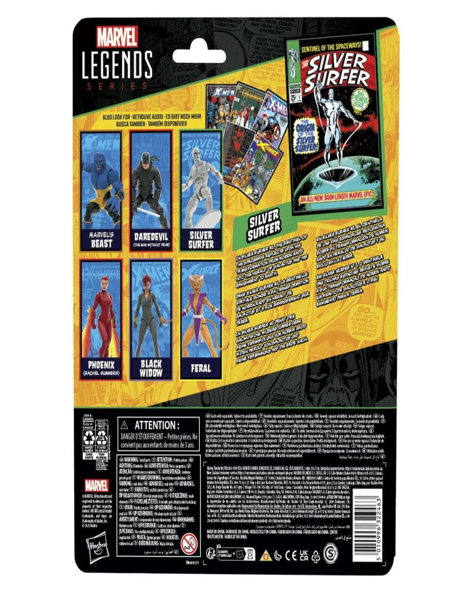 Figura de acción articulada : Legends Series Silver Surfer collectors Marvel 4