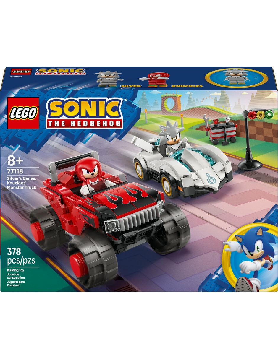 Lego The Hedgehog Coche de Silver vs. Monster Truck de Knuckles 77118 2