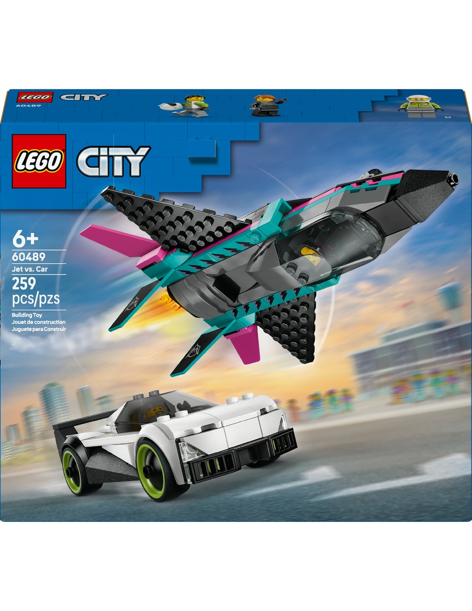 Lego Jet vs. Coche 60489 2
