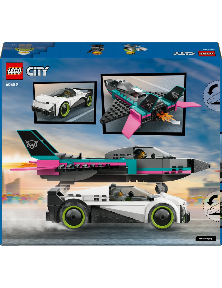 Lego Jet vs. Coche 60489 4
