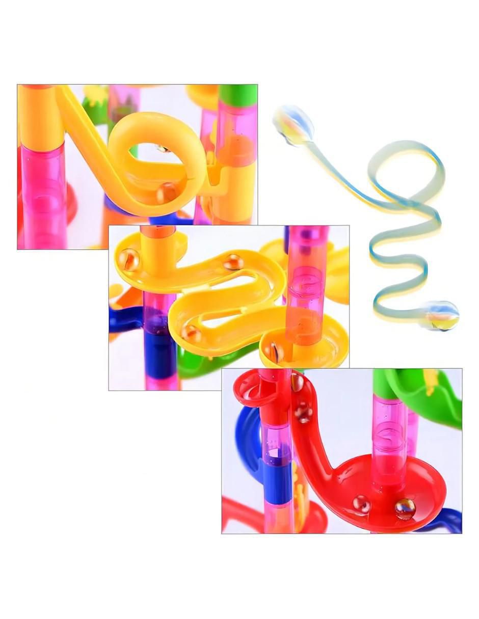Set construcción Pista de juguete para canicas armable 2