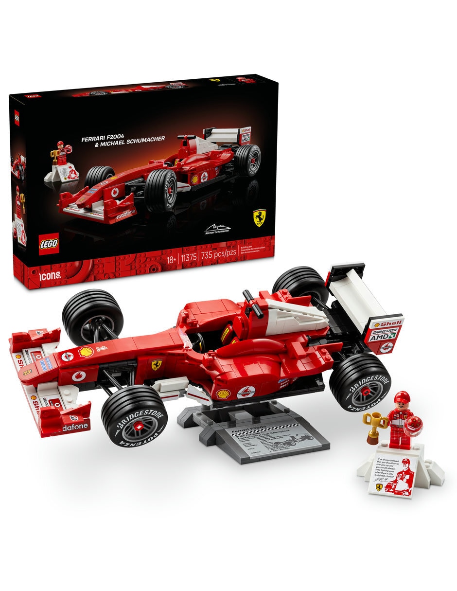 Lego Ferrari F2004 y Michael Schumacher 11375 Lego Ferrari F2004 y Michael Schumacher 11375