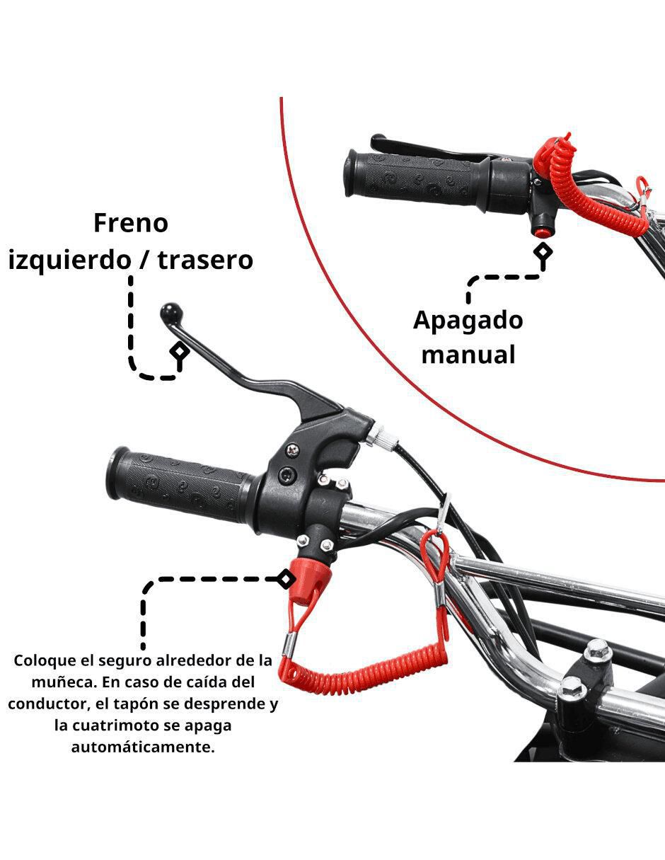 Cuatrimoto montable de combustible 4
