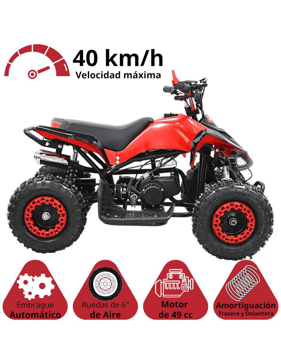 Cuatrimoto montable Joykoo con combustible