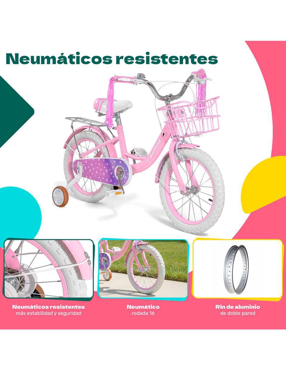 Bicicleta infantil rodada 16 para niña 4