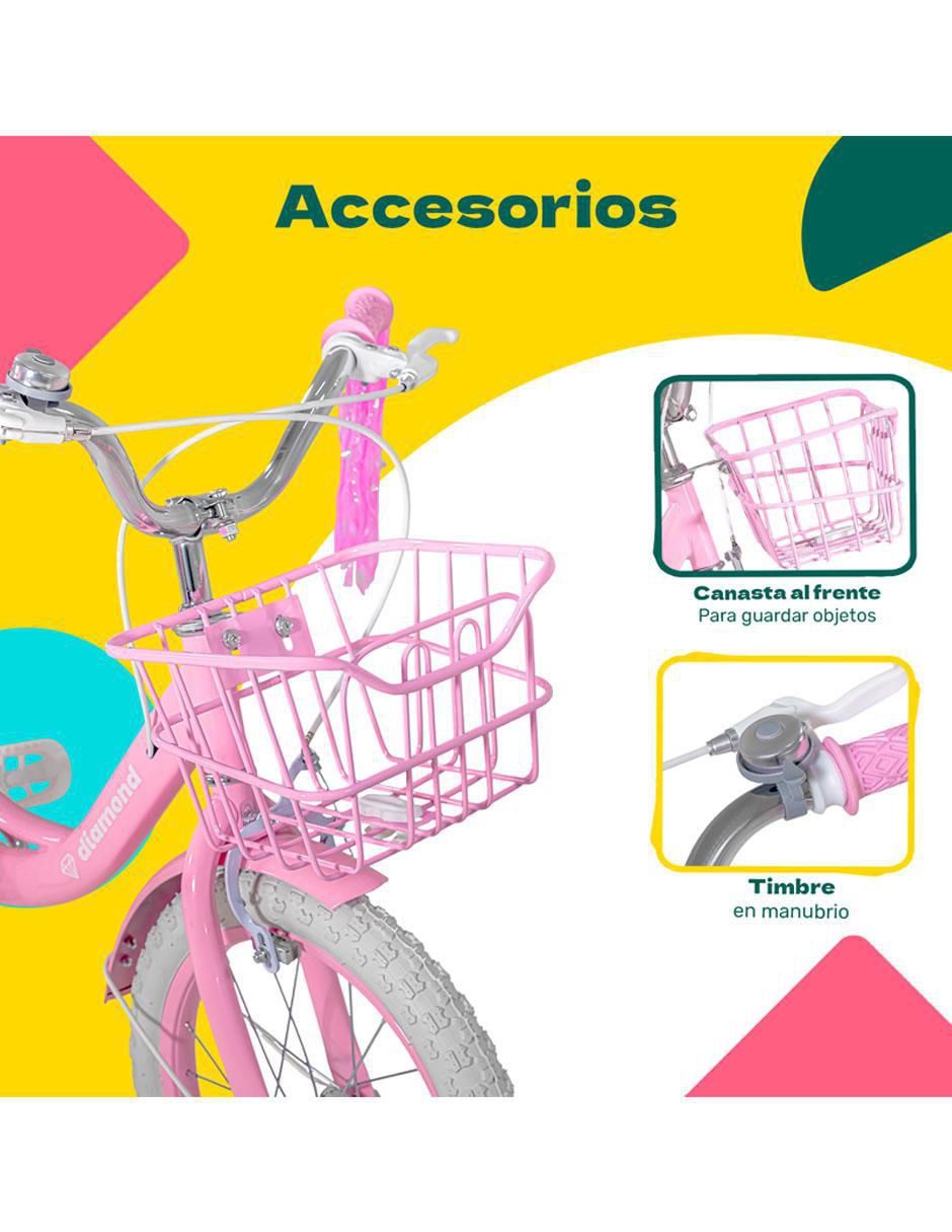 Bicicleta infantil rodada 16 para niña 5