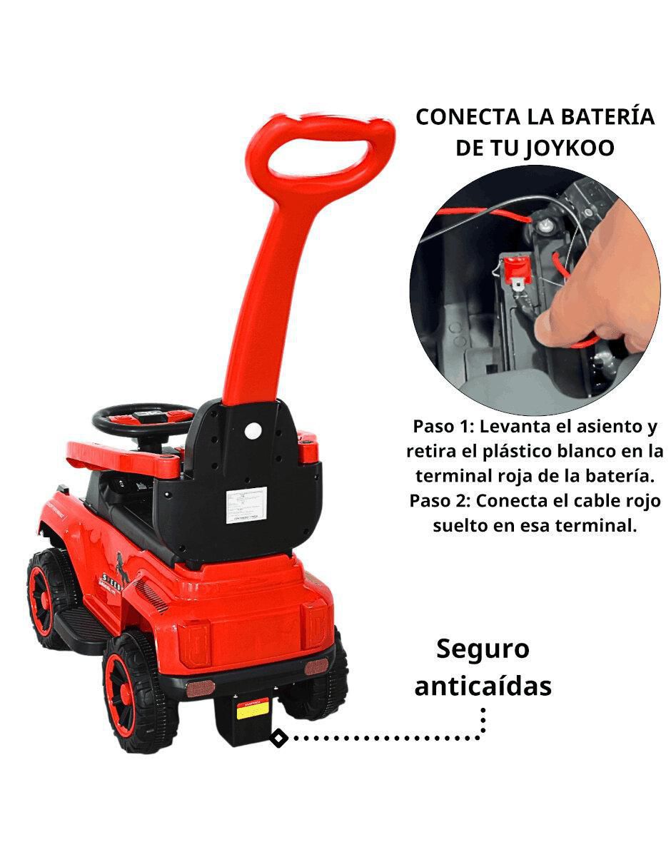 Automóvil montable "montable" "con control remoto" joykoo híbrido con bastón y pedal acelerador "de" recargable "para" infantil unisex