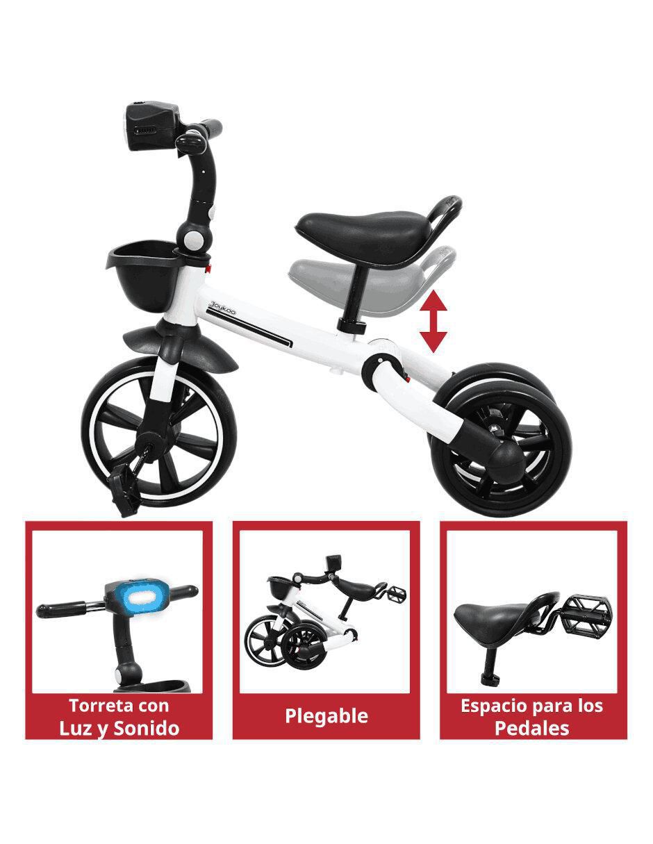 Triciclo 3 en 1 bicicleta y balance bike para niño 4