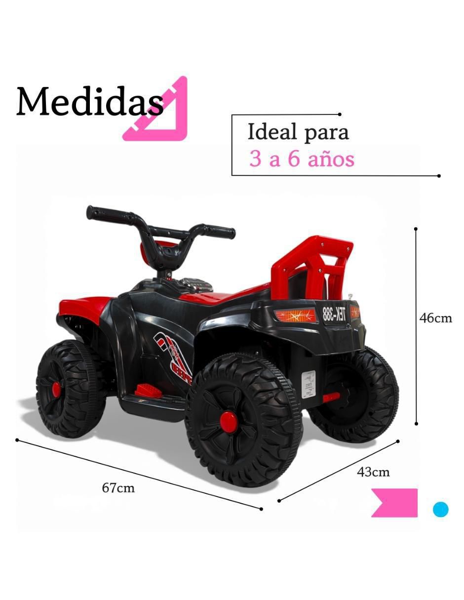 Cuatrimoto montable recargable infantil 6