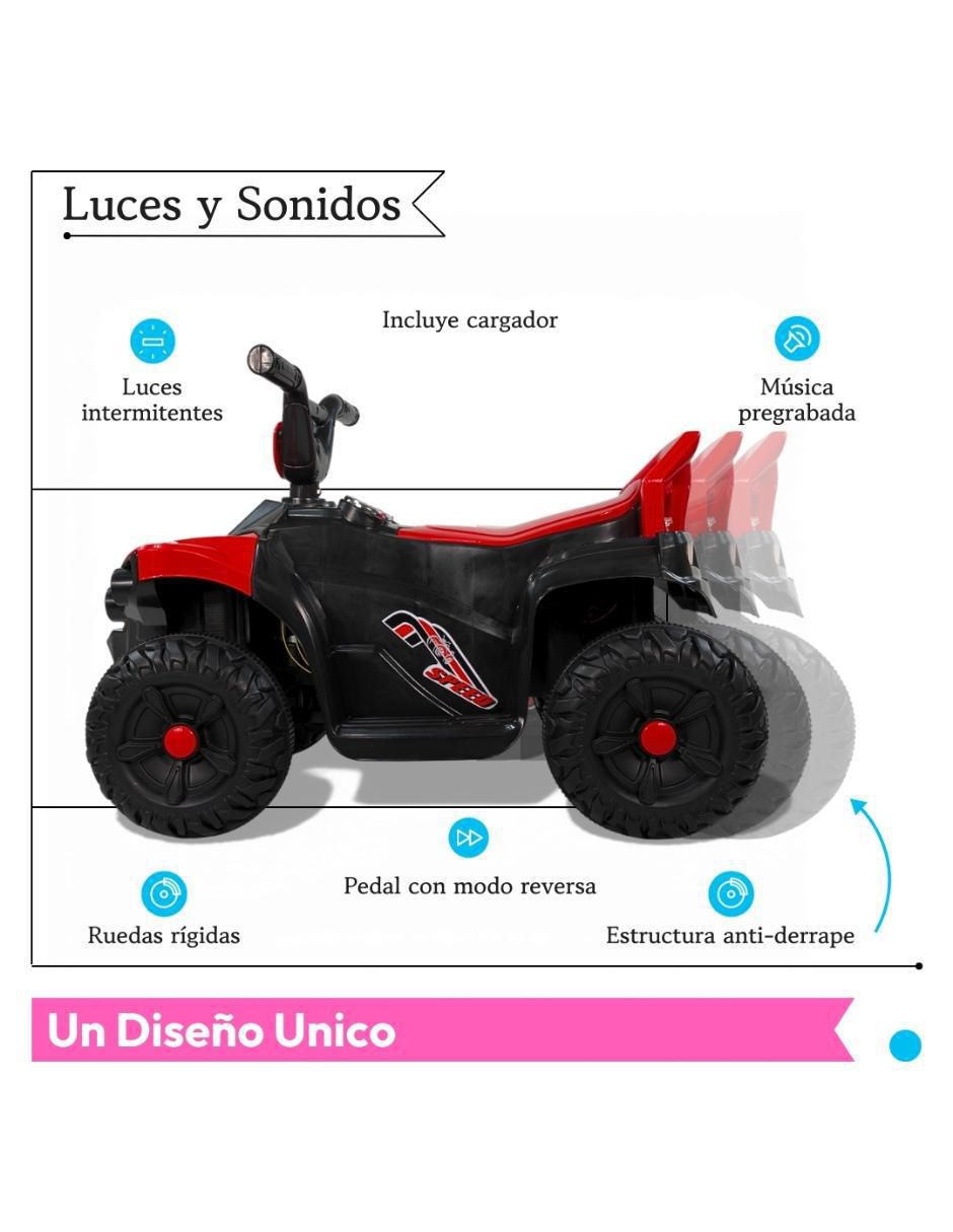 Cuatrimoto montable recargable infantil 3
