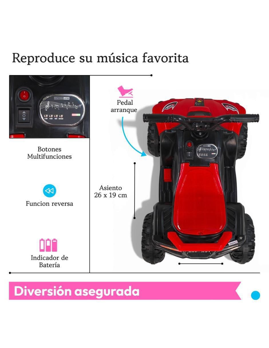 Cuatrimoto montable recargable infantil 4