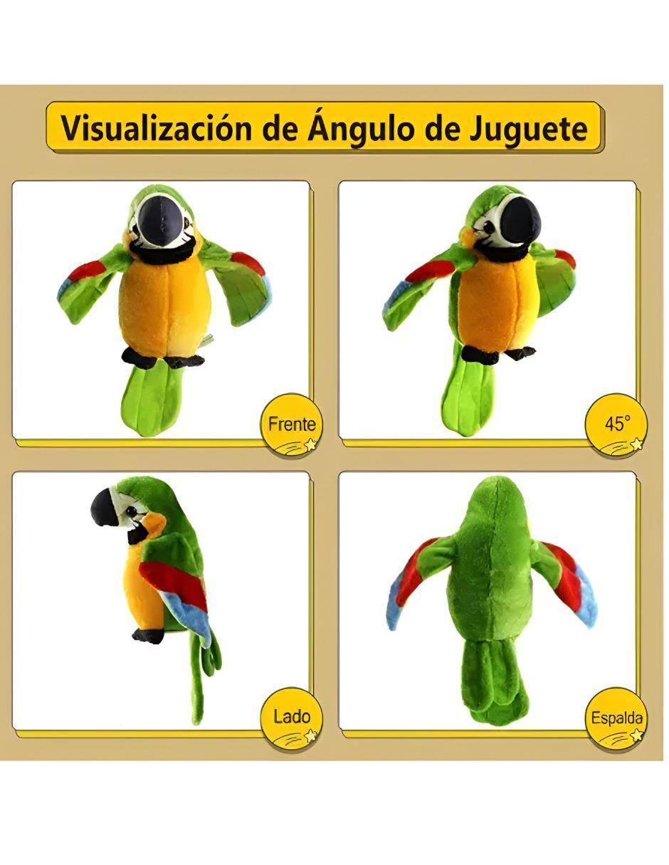 Peluche de loro de 22 cm 2