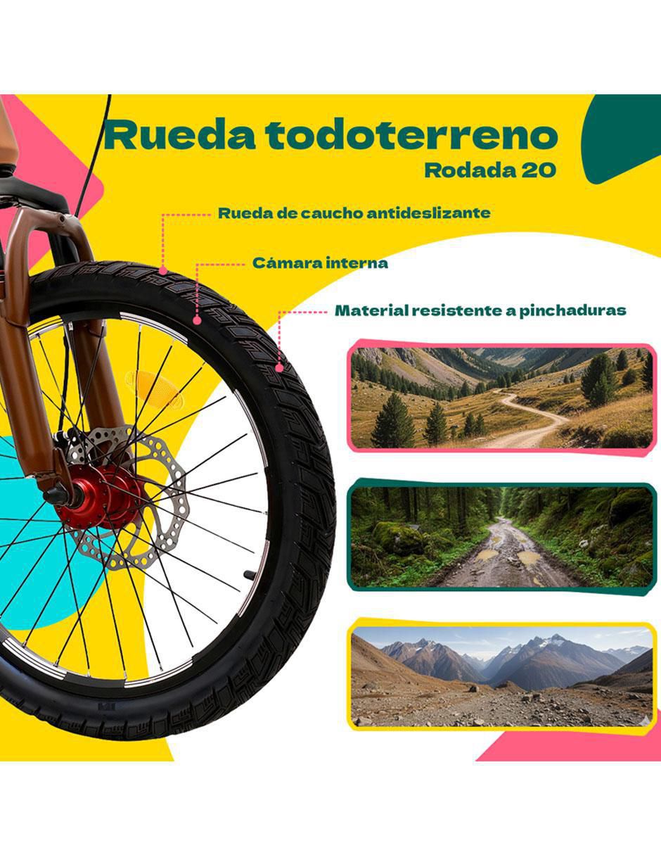 Bicicleta infantil rodada 20 unisex 4