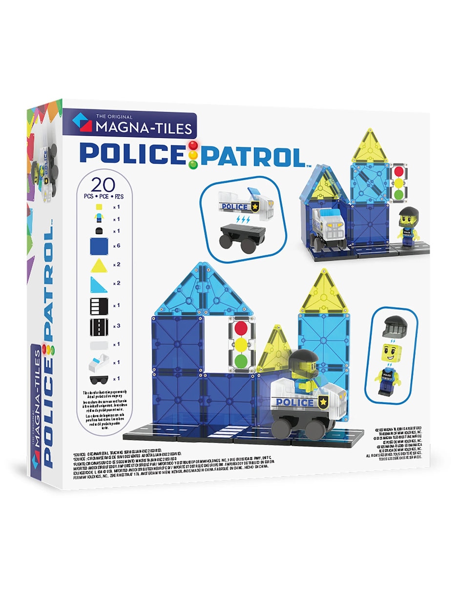 Magna-Tiles Police Patrol set de 20 piezas 252020PO 8