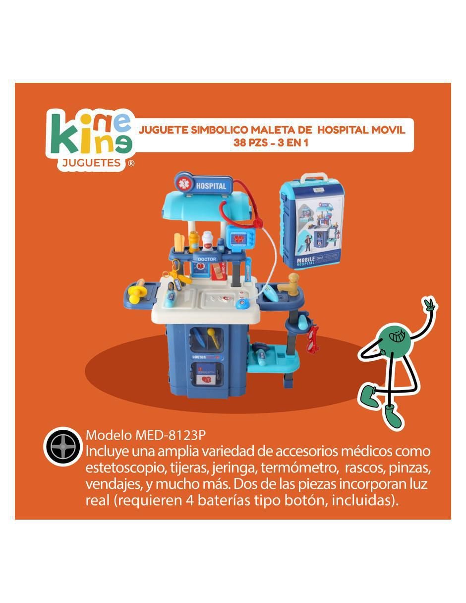 Set medico 3 en 1 juego de rol para niños 2