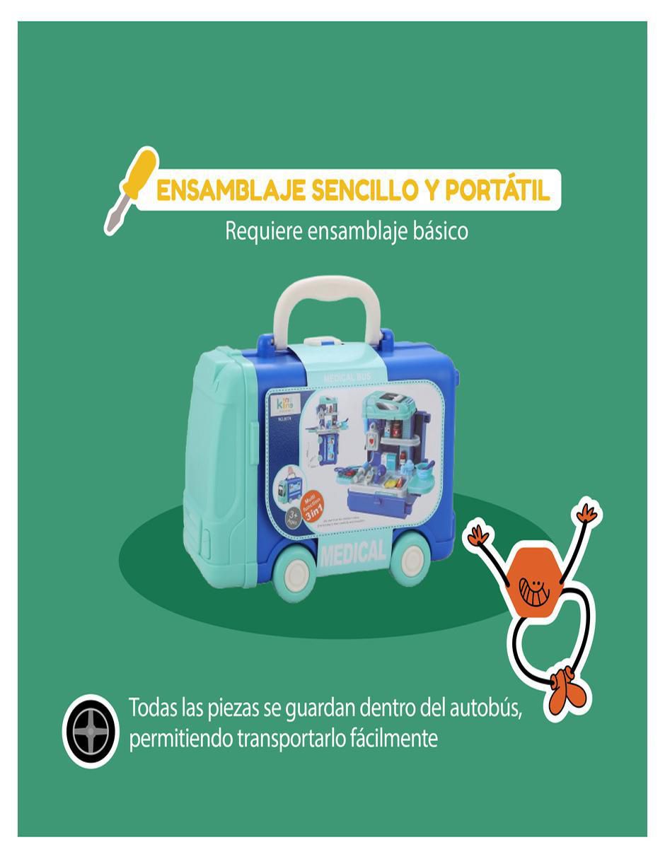 Autobus Hospital 3 en 1 juego de rol para niños 7