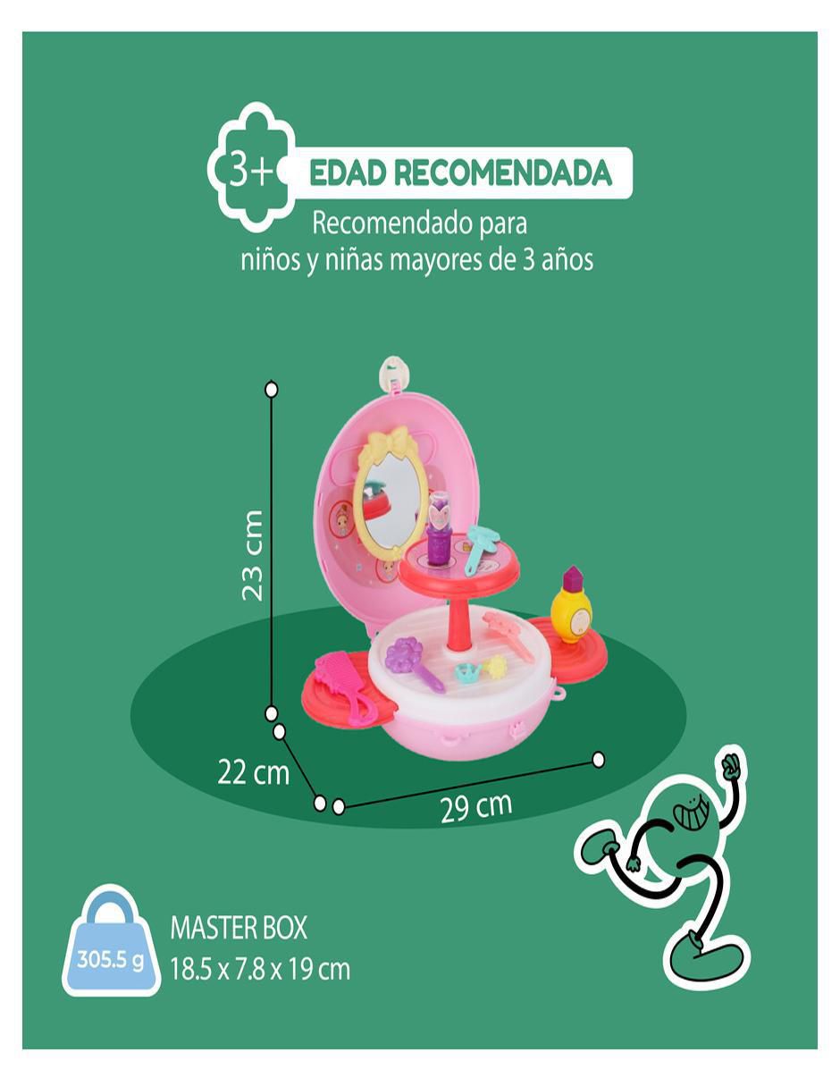 Encantador Set de Maquillaje 2 en 1 juego de rol para niños 9