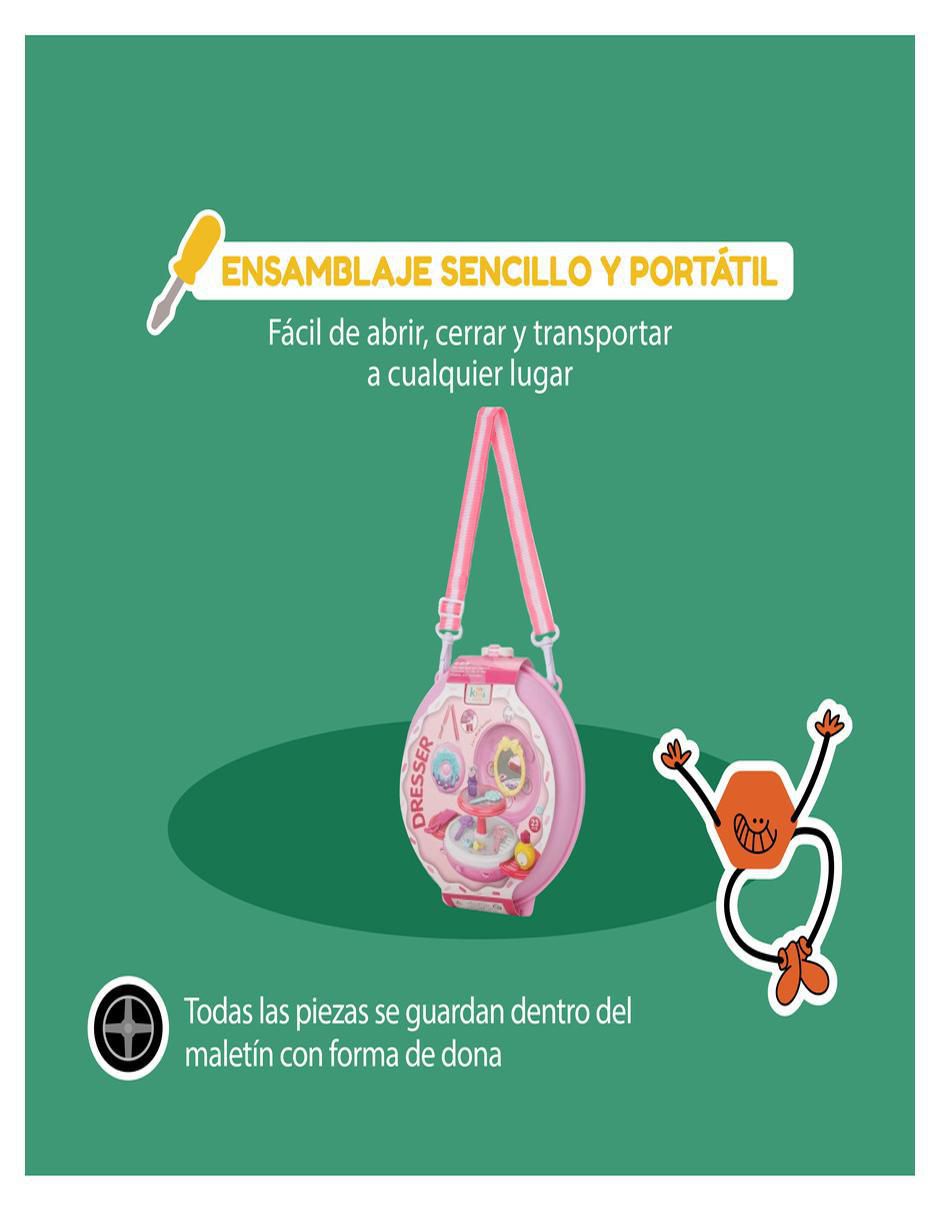 Encantador Set de Maquillaje 2 en 1 juego de rol para niños 6