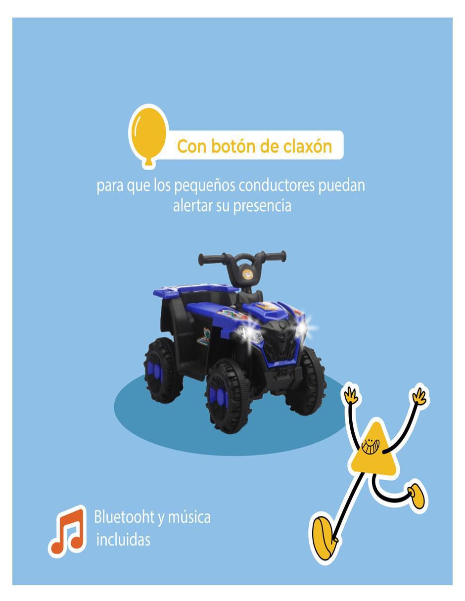 Cuatrimoto montable con control remoto recargable unisex 10