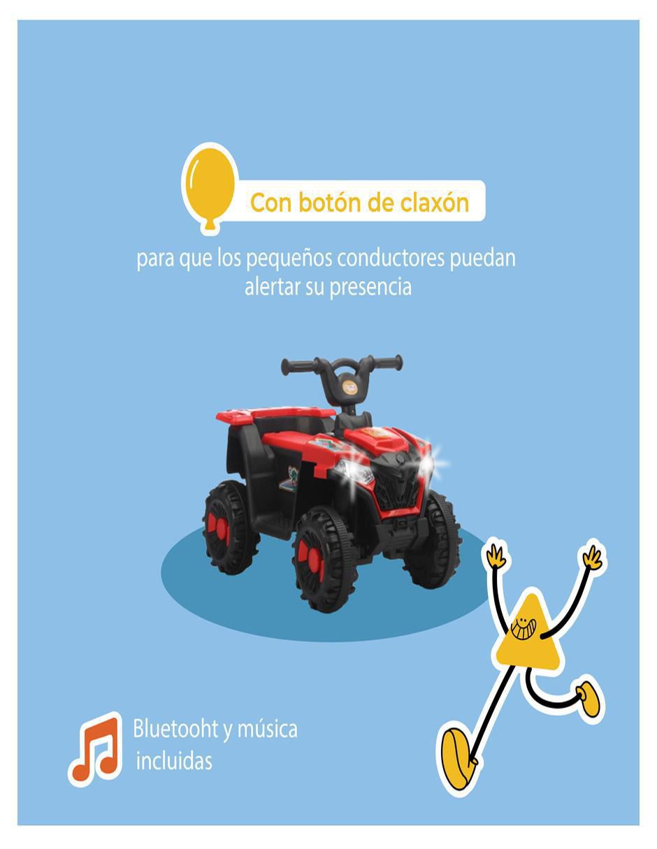 Cuatrimoto montable con control remoto Kinene recargable unisex
