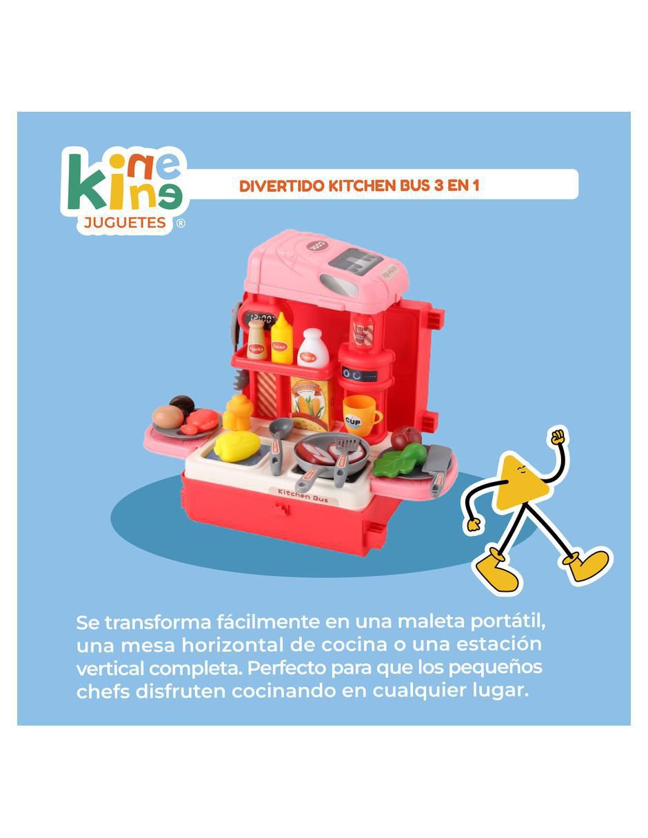 Kitchen bus 3 en 1 juego de rol para niños 4