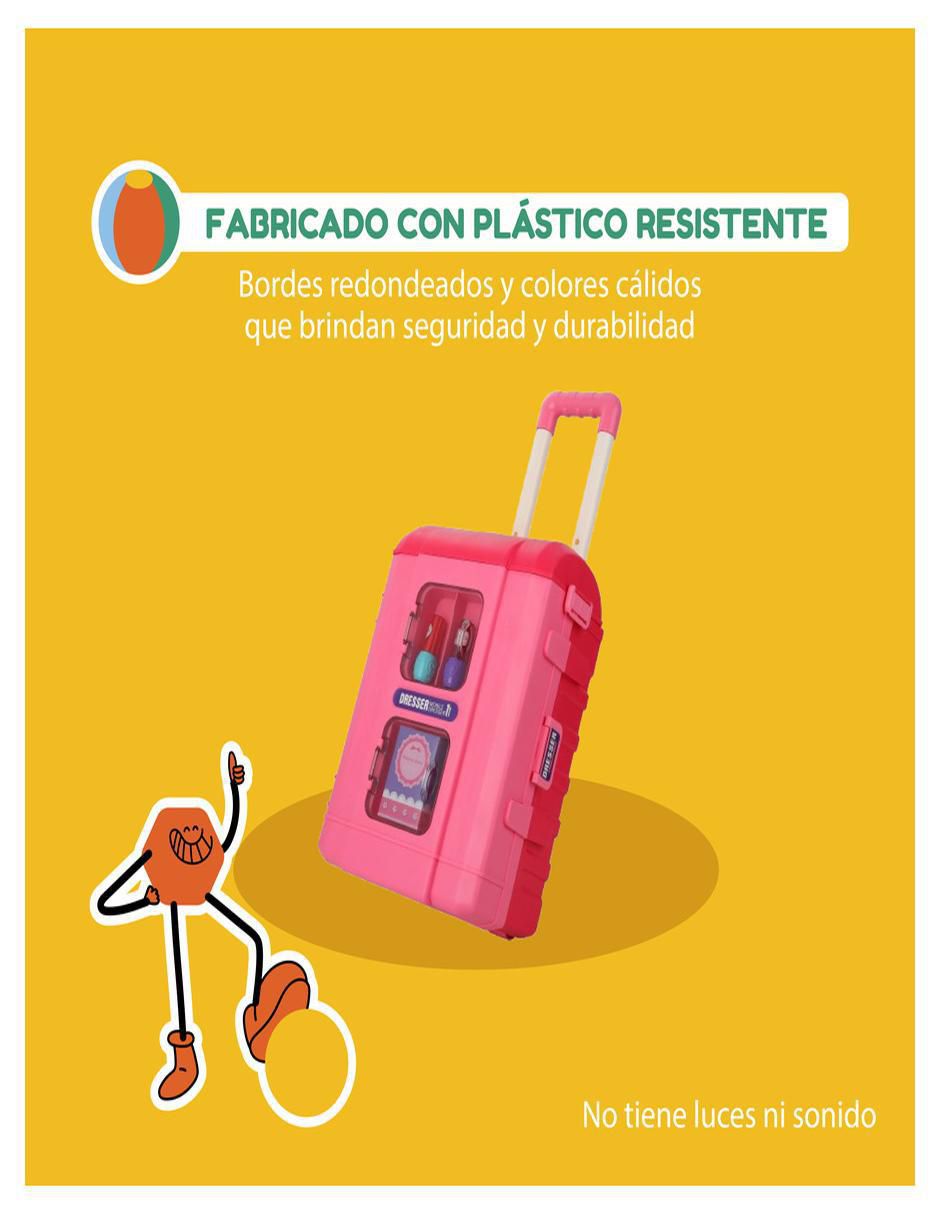 Set de tocador 3 en 1 estilismo juego de rol para niños 7