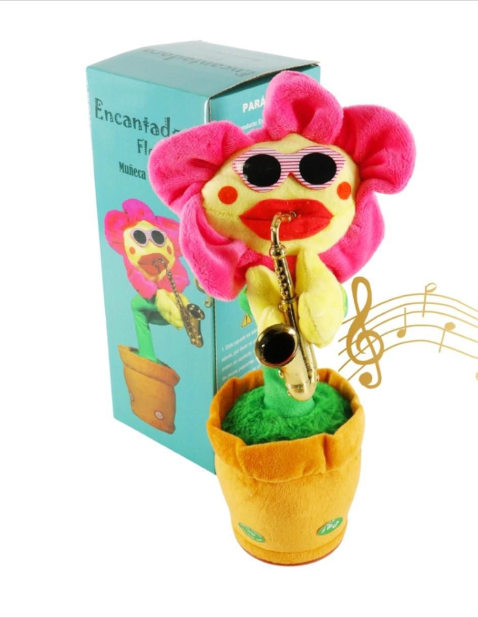 Peluche interactivo Flor Girasol Musical Eléctrico 2