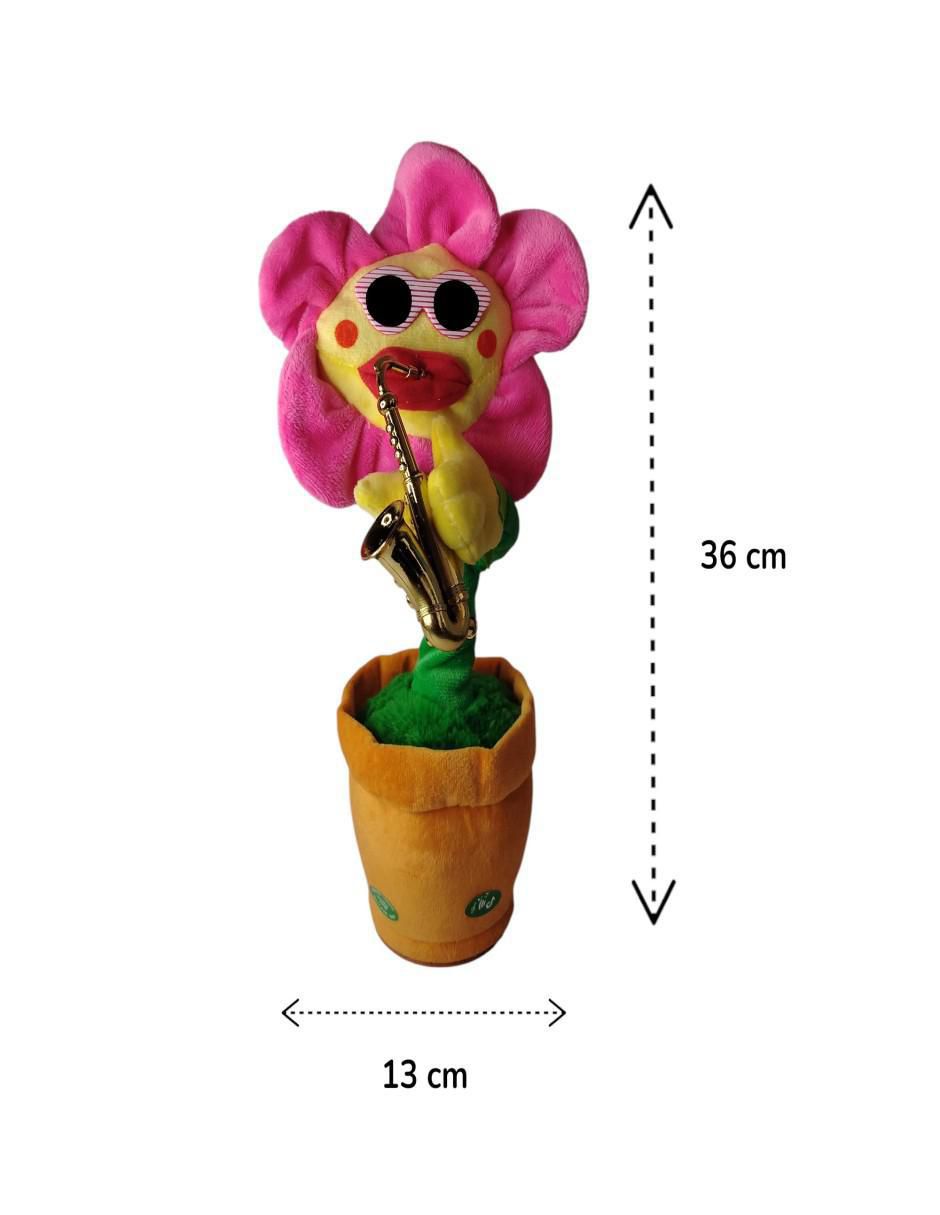 Peluche interactivo Flor Girasol Musical Eléctrico 3