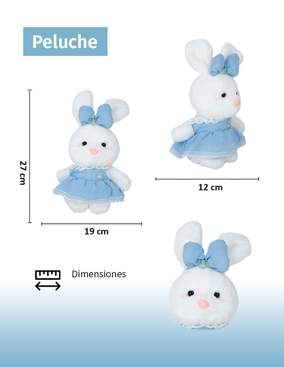Peluche Conejo de 27 cm 3