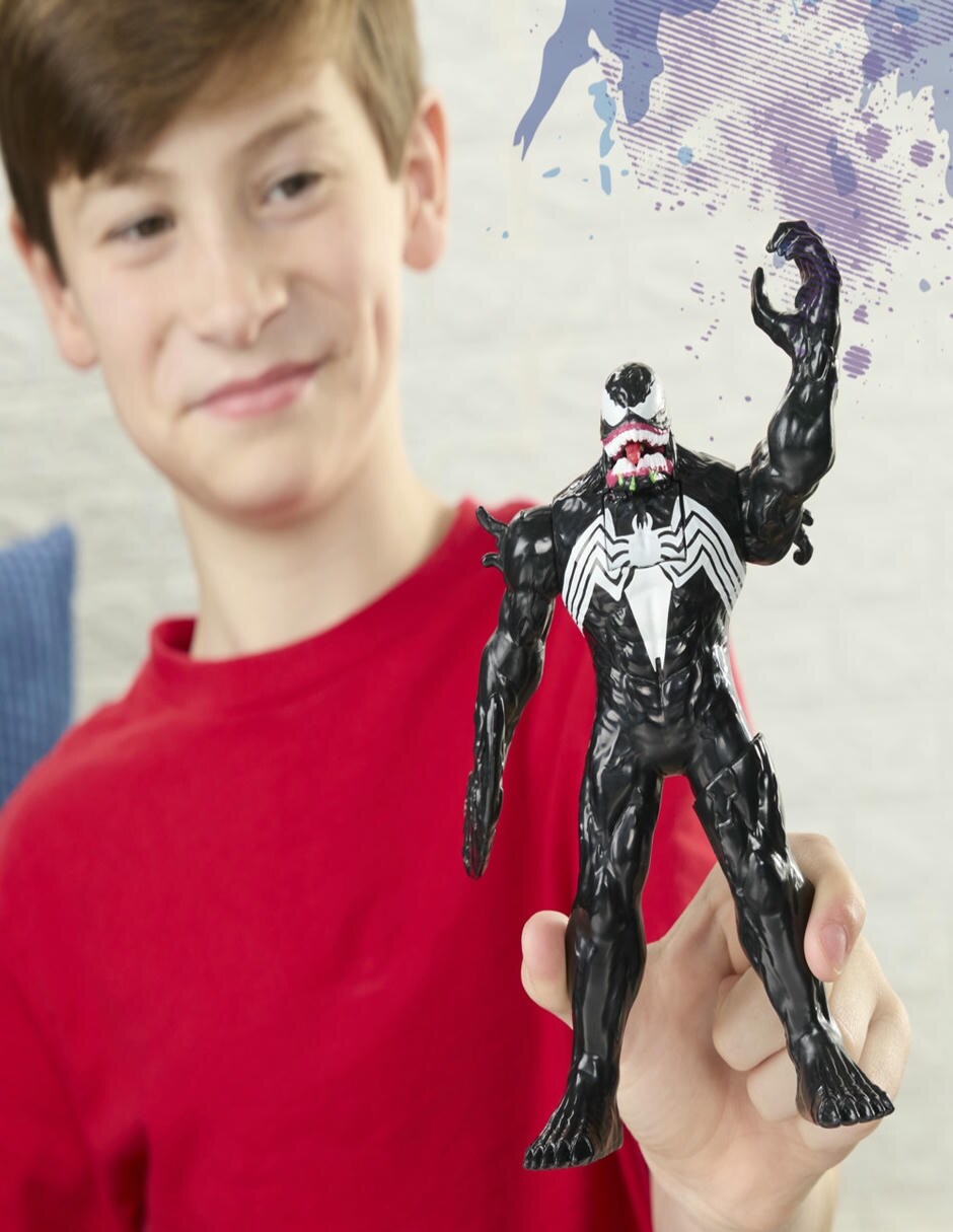 Figura de acción articulada : Spider-Man Venom Marvel con sonido 12