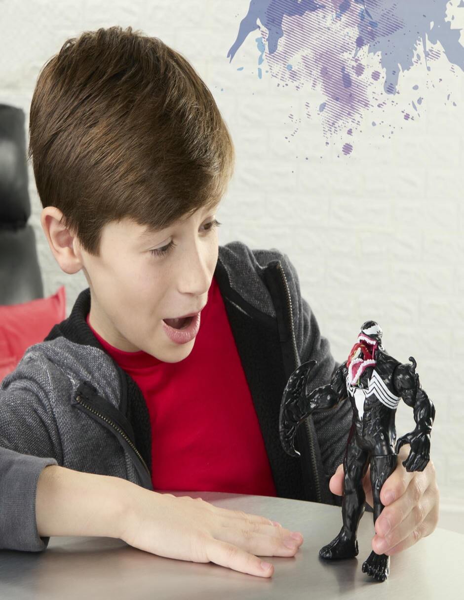 Figura de acción articulada : Spider-Man Venom Marvel con sonido 9