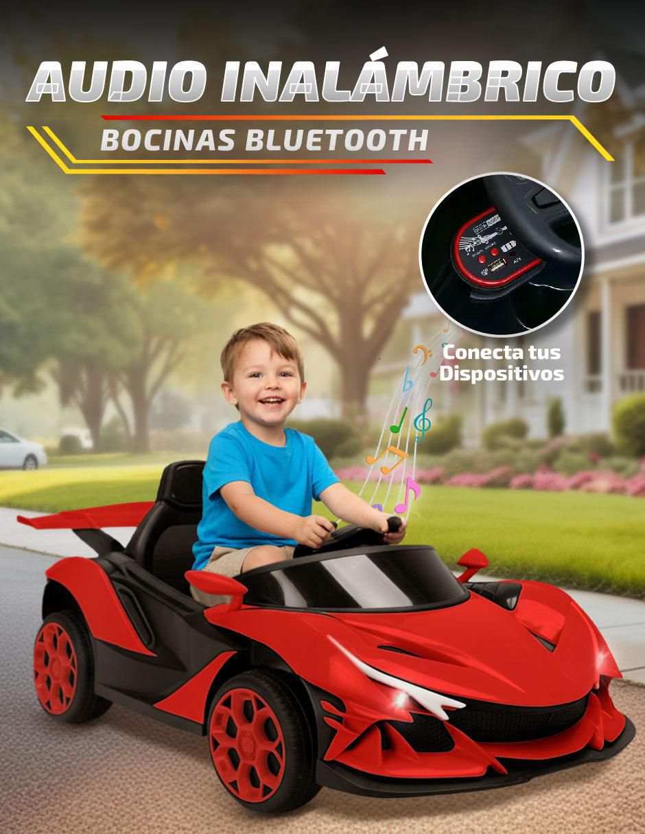 Automóvil montable con control remoto de batería infantil 2