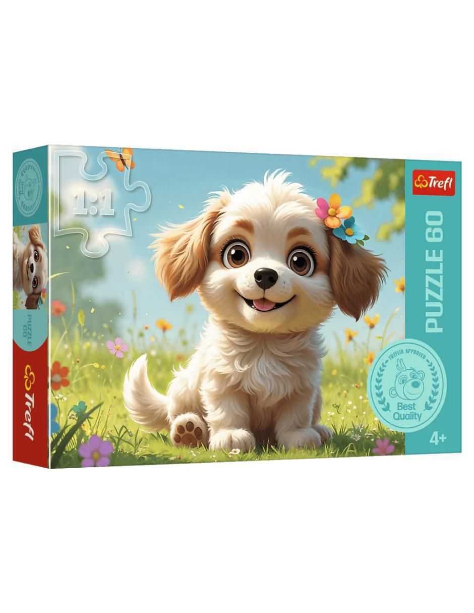 Rompecabezas Perritos Cachorro 60 piezas