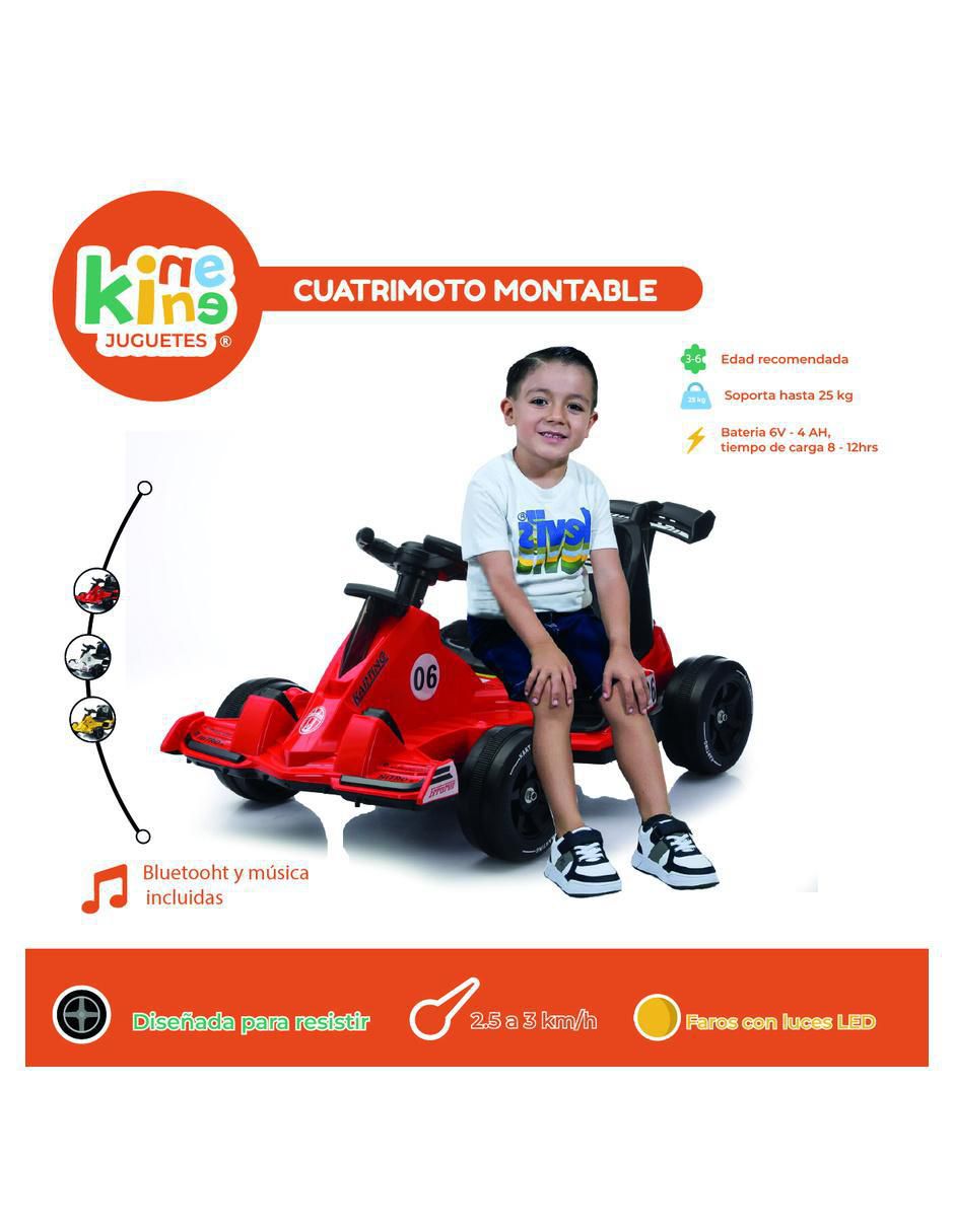 Automóvil montable "montable" "con control remoto" kinene sin familia "de" batería "para" infantil / niños grandes unisex