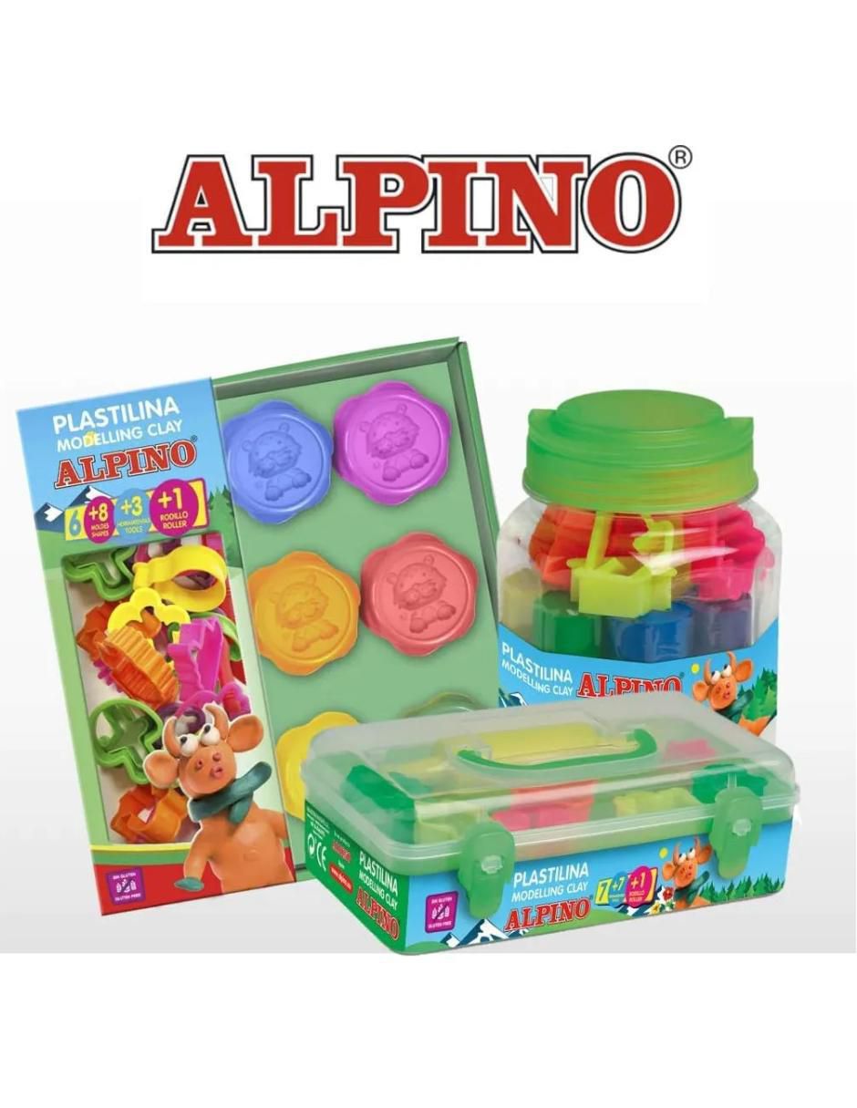 Alpino Set en Estuche regalo Plastilina 9