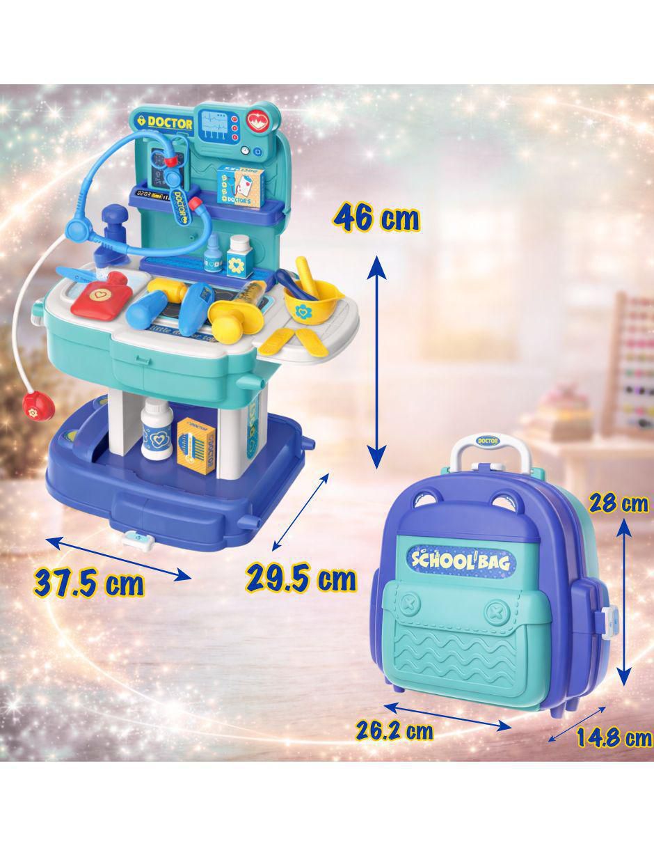 Kit médico School Back Cure Doctor juego didáctico unisex 8