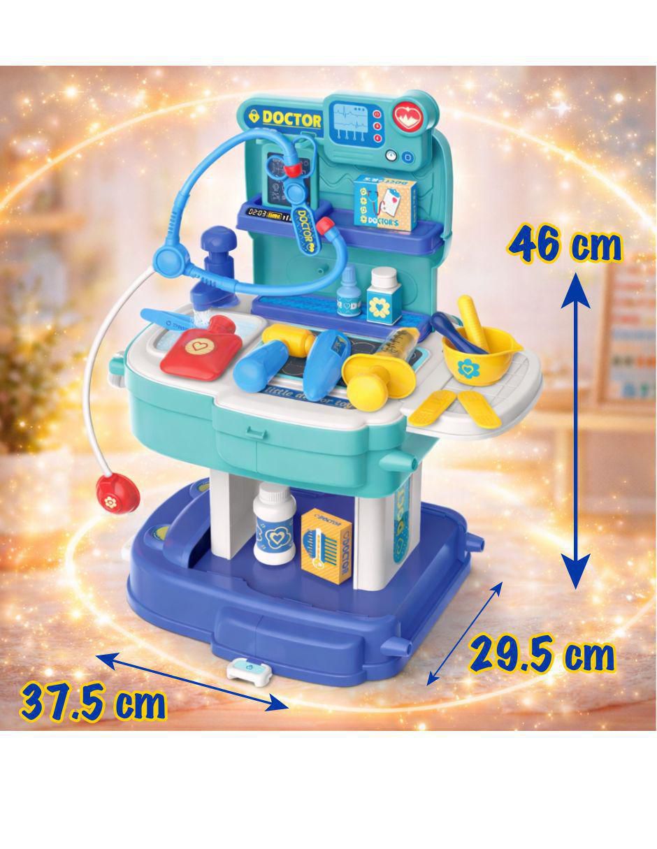 Kit médico School Back Cure Doctor juego didáctico unisex 9