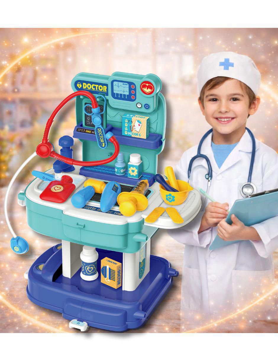 Kit médico School Back Cure Doctor juego didáctico unisex 7