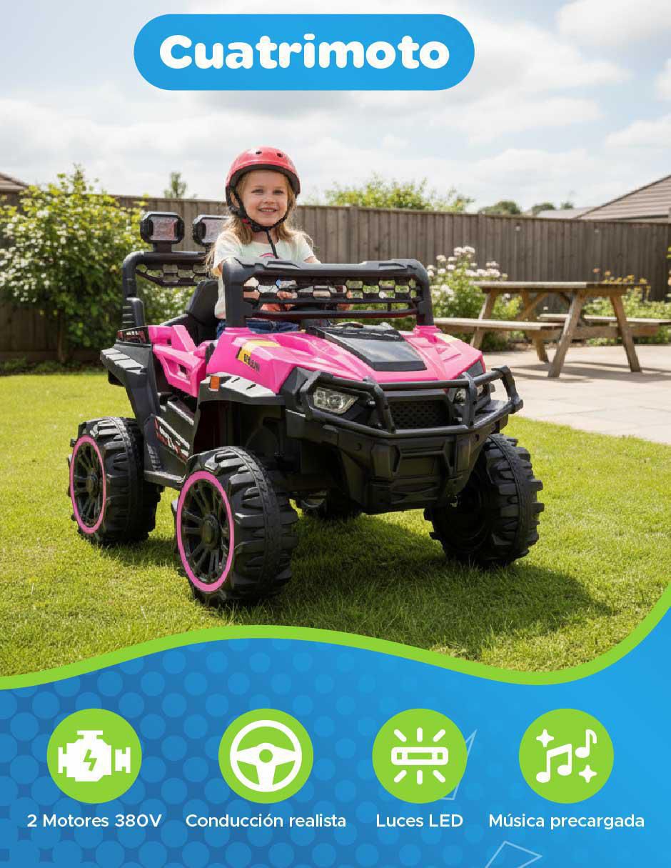 Automóvil montable con control remoto para niña 11