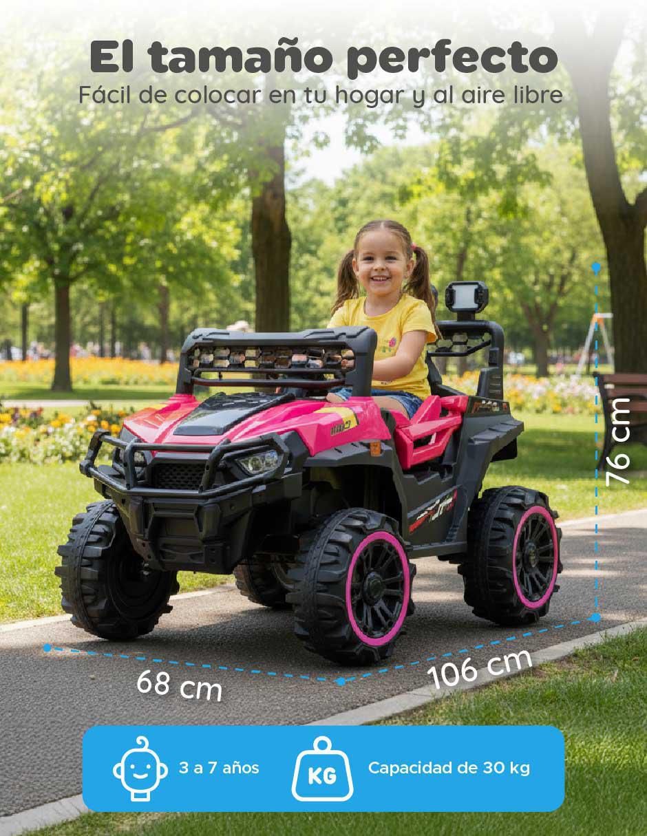Automóvil montable con control remoto para niña 12