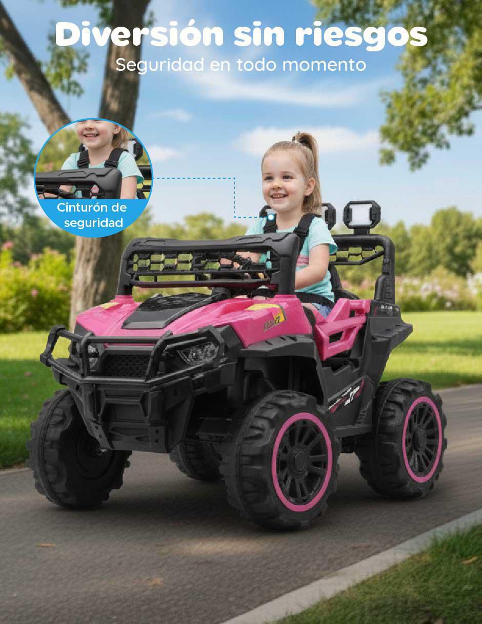 Automóvil montable con control remoto para niña 3