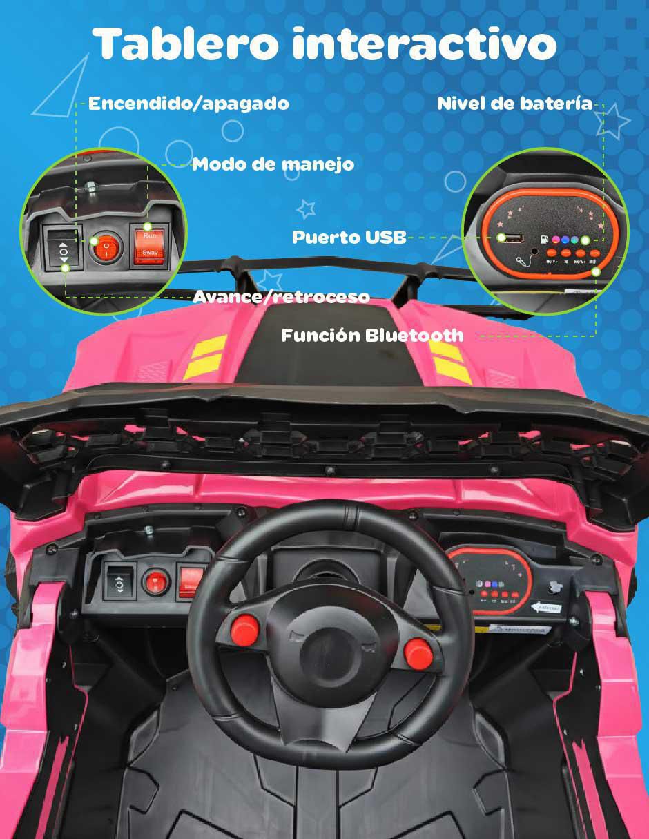 Automóvil montable con control remoto para niña 8