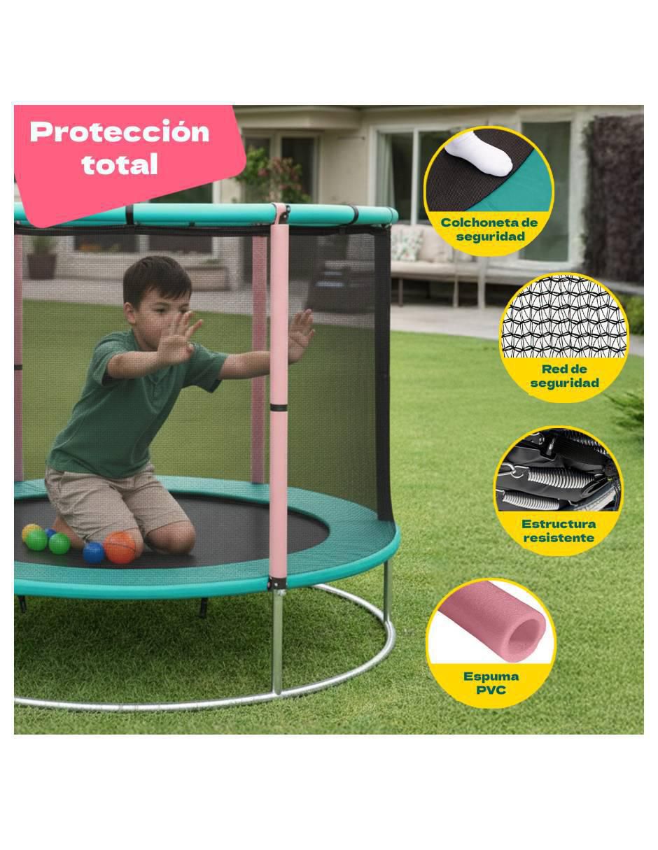 Rampolín Infantil Multijuegos 142 cm Little Monkey 6