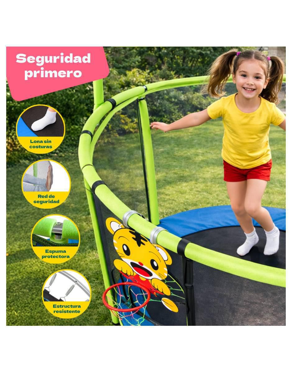 Trampolín Infantil Multijuegos 142 cm Little Monkey 8