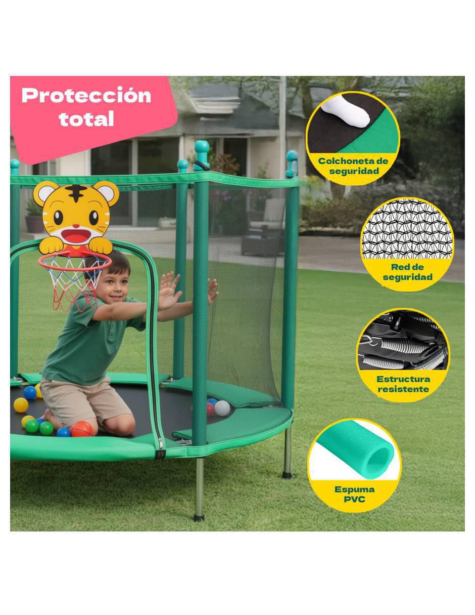 Trampolín Infantil 142 cm Little Monkey 2