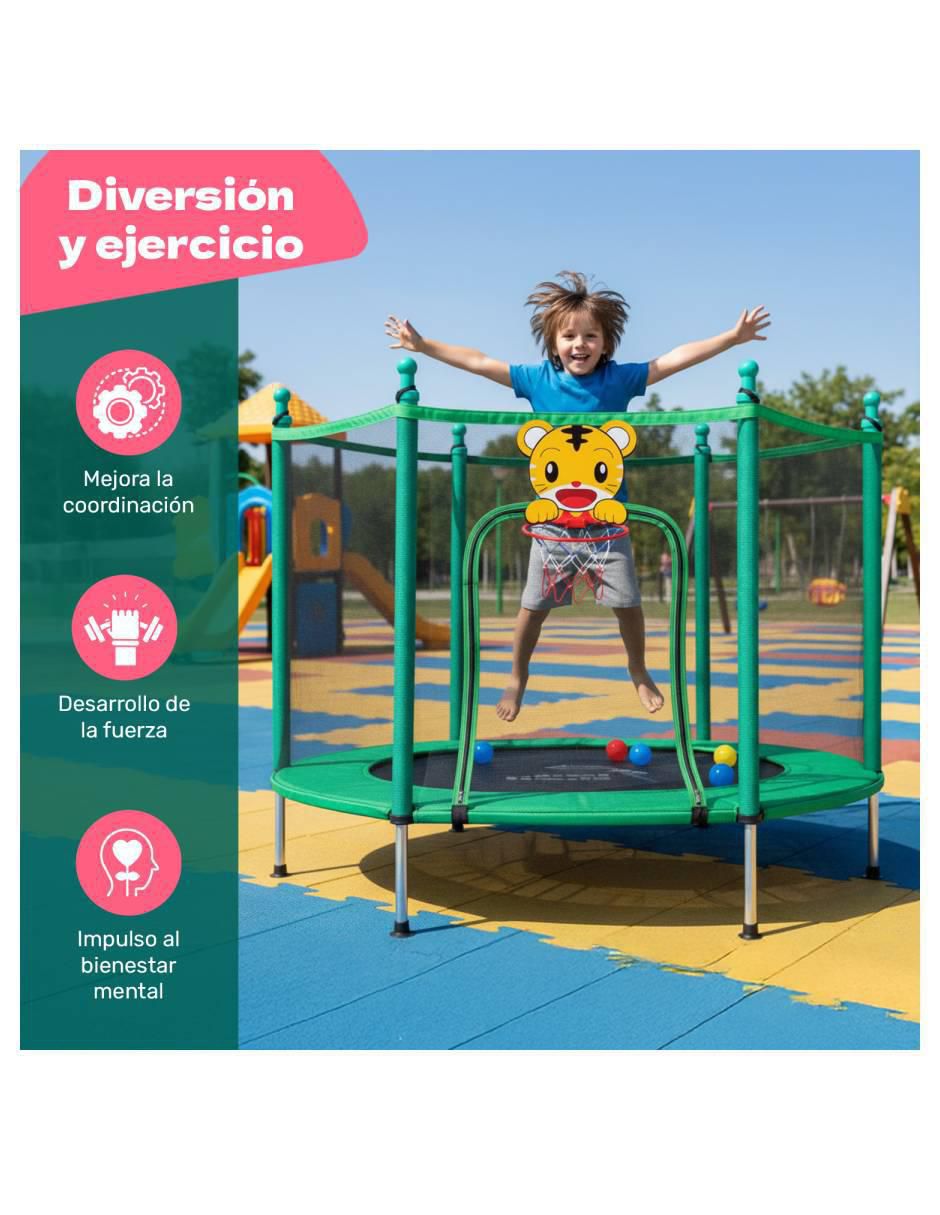 Trampolín Infantil 142 cm Little Monkey 5