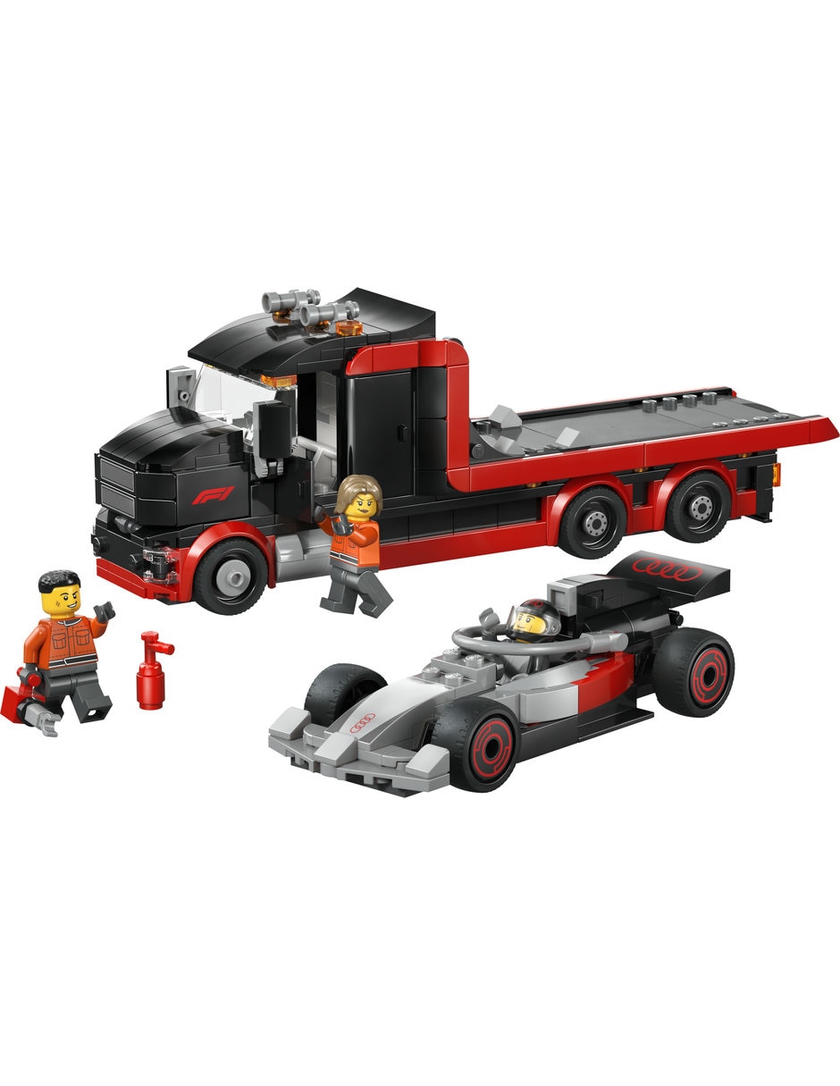 Lego Camión de exhibición de F1 con auto de carreras audi f1 60493 Lego City 3