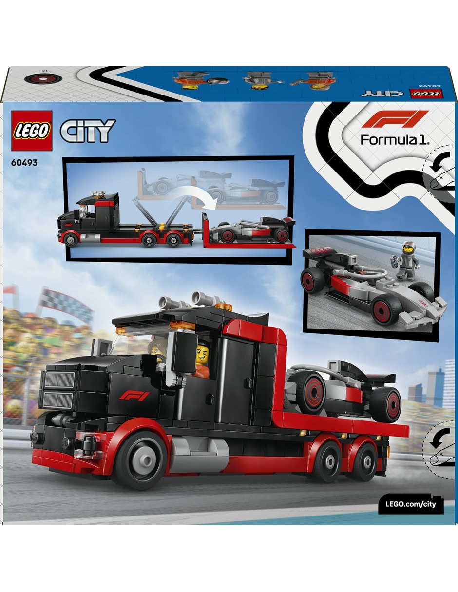 Lego Camión de exhibición de F1 con auto de carreras audi f1 60493 Lego City 5