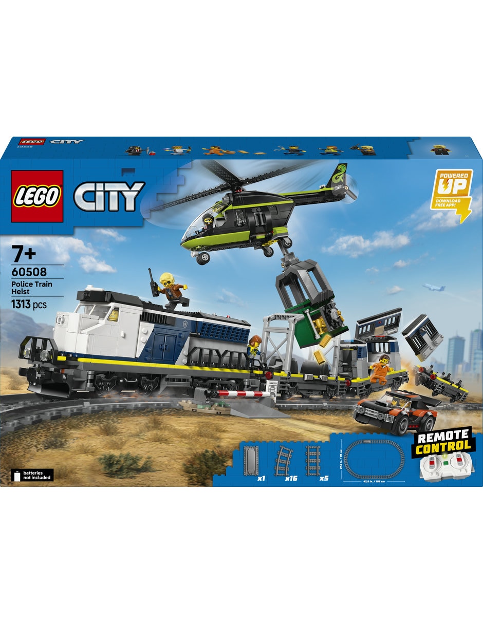 Set construcción Asalto al Tren de Policía 60508 2