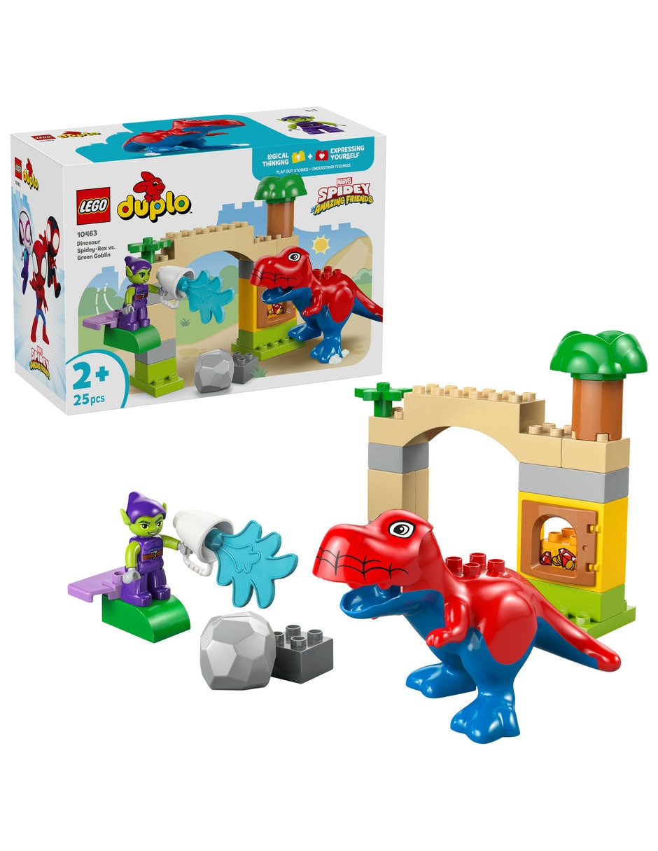 Set construcción Marvel Dinosaurio Spidey-Rex vs Duende Verde 10463 Disney TM